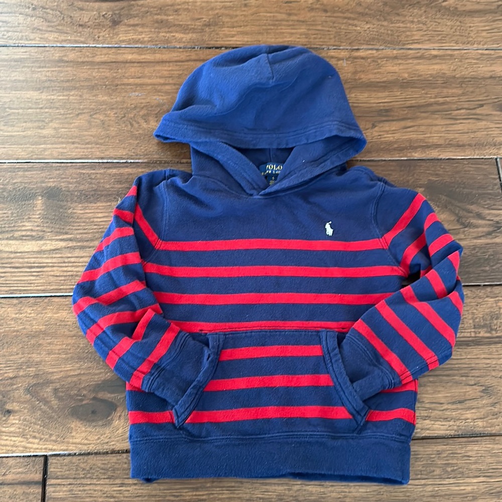 Polo Ralph Lauren hooded sweatshirt boys size 5.